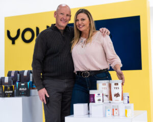 Kirby Zenger, C.O.O. of Yoli with Dr. Angie Cross