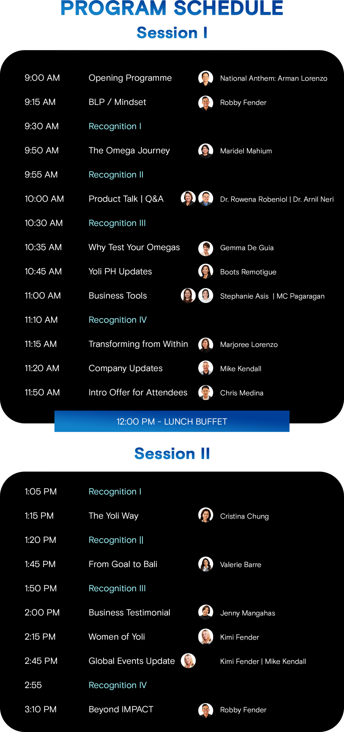 Impact Philippines Schedule